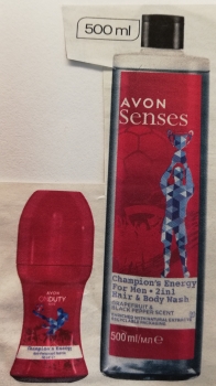 AVON Senses CHAMPION"S ENERGY (2-tlg) Set